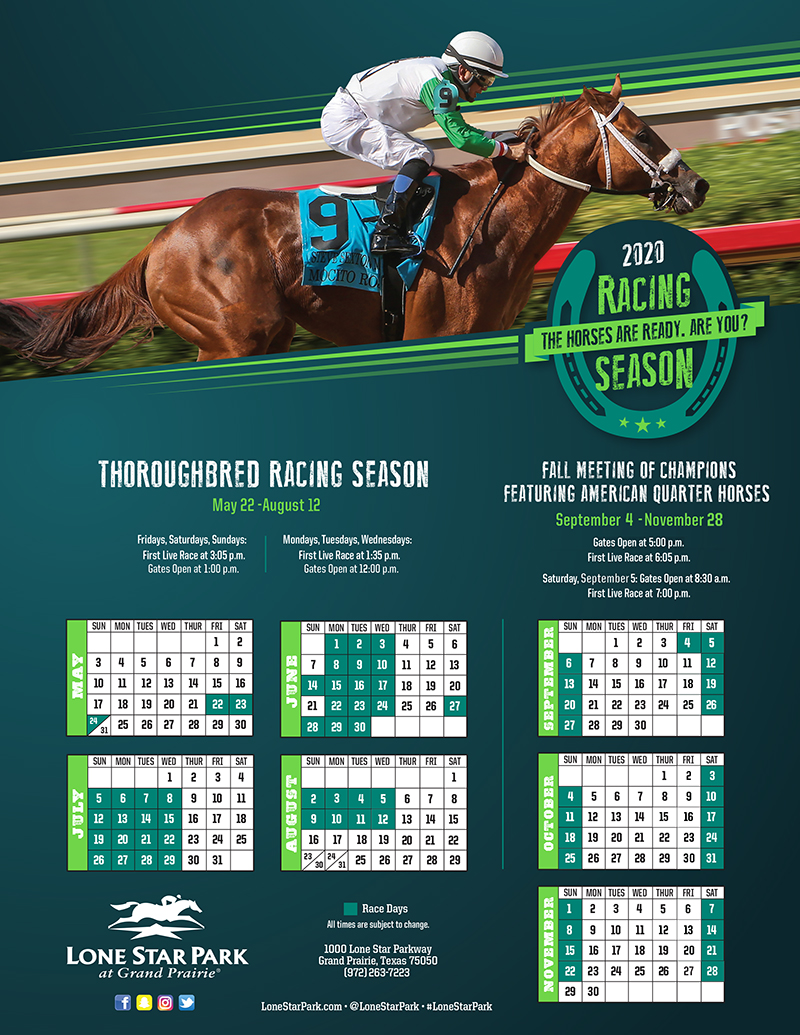 Racing Calendar Lone Star Park At Grand Prairie