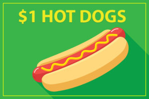 dollar hot dogs