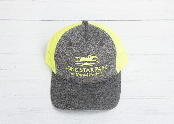 Lt gray neon yellow cap